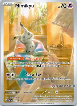 Mimikyu 075 SVP Scarlet & Violet Stamped Pokemon Center Promo - Image 1