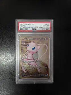 Pokemon Mew ex 151 Ultra-Premium Coll. Gold Metal Promo #205 PSA 10 Gem Mint - Image 1