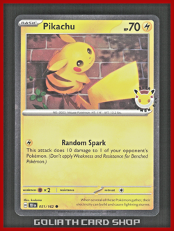 Pikachu 051/162 - Cosmos Holo Stamped Promo - Pokemon Day 2026 - Image 1