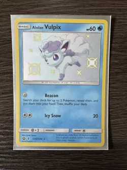 Pokemon Alolan Vulpix #SV8/SV94 Hidden Fates Shiny Vault NMT-MT - Image 1
