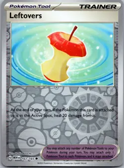 Leftovers 163/165 Uncommon 151 Pokemon Reverse Holo Near Mint - Image 1