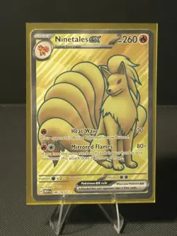 Ninetales ex 186/165 Full Art English 151 Pokemon NM - Image 1