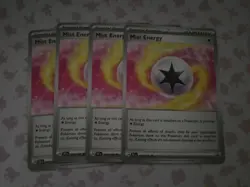 4x Reverse Holo Mist Energy 161/162 Pokemon TCG Temporal Forces NM Playset - Image 1