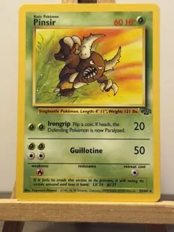 Pokemon TCG Pinsir Jungle 25/64 Regular Unlimited Rare Wotc non holo - Image 1