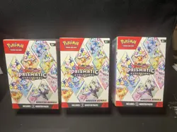 PRISMATIC EVOLUTIONS Booster Bundle Lot Of 3 - Pokemon TCG - New Factory Sealed - Image 1