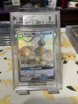 2019 POKEMON #SV77 FULL ART ALTARIA GX HIDDEN FATES ULTRA RARE BGS Mint 9 - Image 1