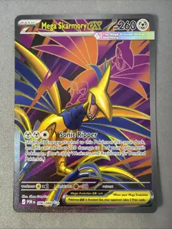 Pokemon TCG * Mega Skarmory EX 106/088 ULTRA RARE HOLO * ME Perfect Order NM - Image 1