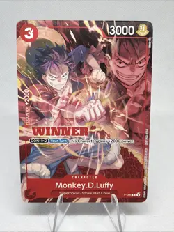 MONKEY.D.LUFFY - One Piece P-006 - WINNER PROMO - Winner Pack Vol. 1 Unplayed!! - Image 1