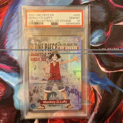 2026 One Piece EN College Basketball US Voyage Promo #055 Monkey D Luffy PSA 10 - Image 1