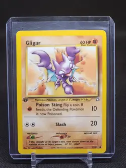 Pokemon TCG Gligar 59/111 Neo Genesis Non Holo 1st Edition - Image 1