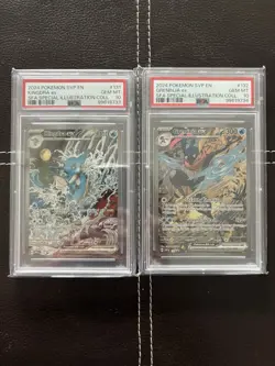 Sequential PSA 10 - Pokemon TCG - Kingdra ex 131 Greninja ex 132 Shrouded Fable - Image 1