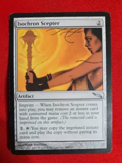 Magic The Gathering | Isochron Scepter | Mirrodin | DEVASTATING Equipment Card - Image 1