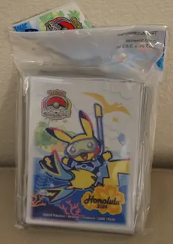 2024 Pokemon World Championships Snorkeling Pikachu card sleeves - Image 1