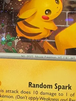 Pikachu 051/162 Stamped Pokemon Day 2026 Holo SWIRL With Coin Pokemon Card - Image 2
