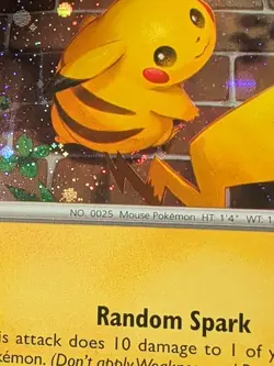 Pikachu 051/162 Stamped Pokemon Day 2026 Holo SWIRL With Coin Pokemon Card - Image 3