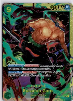 Roronoa Zoro OP06-118 SEC One Piece TCG Trading Card English - Image 1