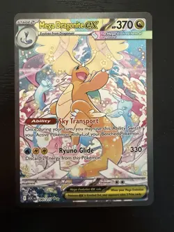 Mega Dragonite EX Pokemon Card Holo 290/217 Ascended Heroes - Image 1