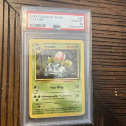1999 POKEMON BASE SET UNLIMITED #30 IVYSAUR PSA 10 Gem Mint - Image 1