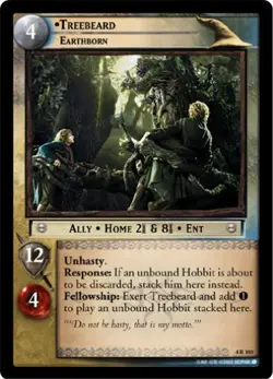 LOTR TCG TTT Two Towers TREEBEARD EARTHBORN 4R103 NM/MINT Top Shelf Card - Image 1