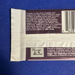 1994 Magic: The Gathering “THE DARK” Factory Sealed Booster Pack *Ships Free* 742818065047 - Image 5