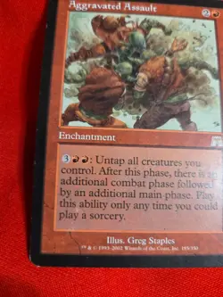 Magic The Gathering | Aggravated Assault | Red | Onslaught | 2002 MTG | LP - Image 3