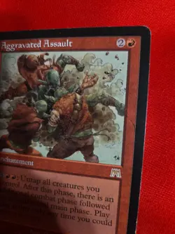 Magic The Gathering | Aggravated Assault | Red | Onslaught | 2002 MTG | LP - Image 5