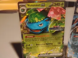 Venusaur Ex & Blastoise Ex Stellar Crown Stamped Promo Pokemon Cards NM - Image 2