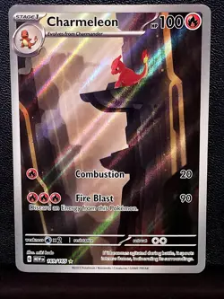 Pokemon Charmeleon 169/165 Illustration Rare 151 NM Full Art Holo - Image 1