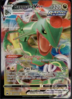 Rayquaza VMAX 101/159 Holo VMAX Rare Crown Zenith Pokemon Holo NM/M - Image 3