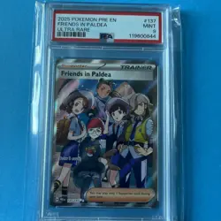2025 POKEMON PRE EN-PRISMATIC EVOLUTIONS 137 FRIENDS IN PALDEA ULTRA RARE PSA 9 - Image 1