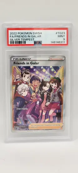 2022 Pokemon Friends In Galar Silver Tempest Trainer Supporter PSA 9 - Image 1