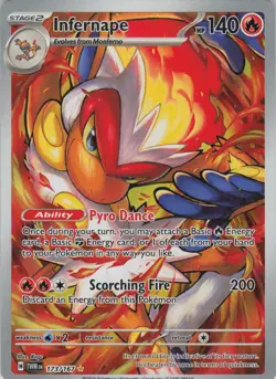 Infernape 173/167 Illustration Rare Twilight Masquerade Pokemon Near Mint - Image 1