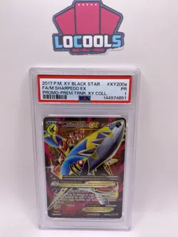 Pokemon TCG M Sharpedo EX Mega Dark XY200A Alternate Art Promo Holo 210 HP PSA 1 - Image 1