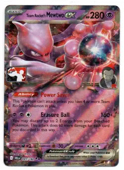 Team Rocket's Mewtwo Ex Play Pokemon Prize Pack Series 8 - Image 1