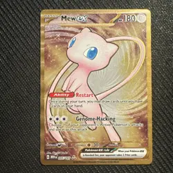 Pokemon TCG Mew EX Metal Gold NM 205/165 Scarlet & Violet 151 Promo Card-1 - Image 1