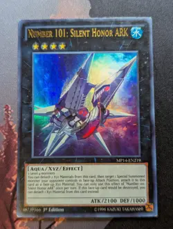 Yugioh Number 101: Silent Honor ARK MP14-EN219 Ultra Rare - Moderate Play - Image 1
