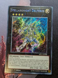 Stellarknight Delteros - MP15-EN098 - Secret Rare 1st Edition Yugioh VLP - Image 1