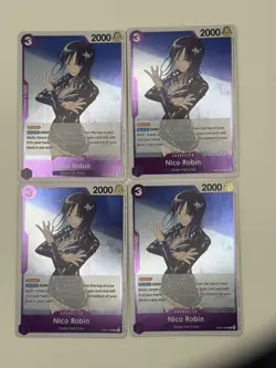4x Playset Nico Robin One Piece EB02-036 R English TCG - Image 1