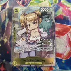 One Piece TCG Charlotte Pudding ST07-008 2023 Online Regional Participant Promo - Image 1