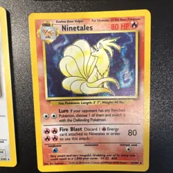 Pokemon Vintage Base Set 4 Card Set MP Holo Rare - Image 3