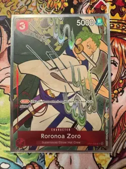 Roranoa Zoro OP01-025 1st Anniversary Set Promo One Piece Card Eng Free Gift! - Image 1