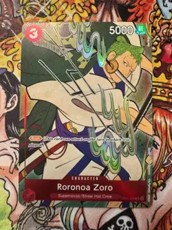 Roranoa Zoro OP01-025 1st Anniversary Set Promo One Piece Card Eng Free Gift! - Image 2