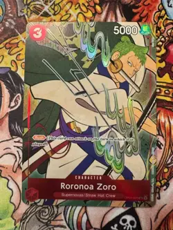 Roranoa Zoro OP01-025 1st Anniversary Set Promo One Piece Card Eng Free Gift! - Image 3