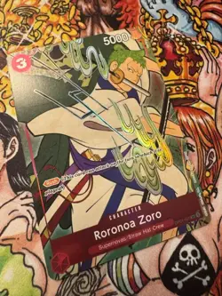 Roranoa Zoro OP01-025 1st Anniversary Set Promo One Piece Card Eng Free Gift! - Image 4