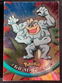 Machamp # 68 TOPPS Holo Blue Label Pokemon Card LP - Image 1