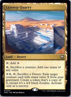 Lazotep Quarry 131 Rare Commander: Modern Horizons 3 Magic: The Gathering NM - Image 1