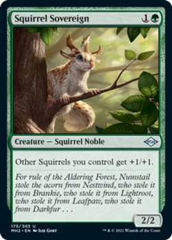 4x Squirrel Sovereign - Foil NM-Mint, English Modern Horizons 2 MTG Magic - Image 1