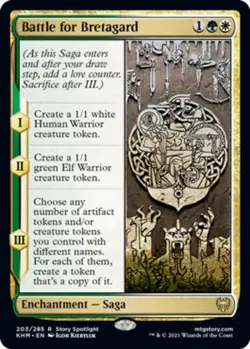 4x Battle for Bretagard - Foil NM-Mint, English Kaldheim MTG Magic - Image 1