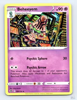 Beheeyem 080/195 Silver Tempest Uncommon Shinji Kanda Pokemon NM - Image 1