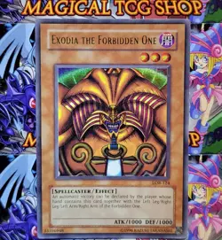 Yugioh Exodia Original Print 5 Card Complete Set Ultra Rare LOB-120 - LOB-124 - Image 2